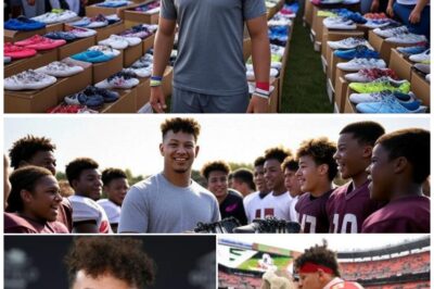 Patrick Mahomes donated 150 pairs of new cleats to his old high school football team — but pair #78 in a special box left the coach speechless…