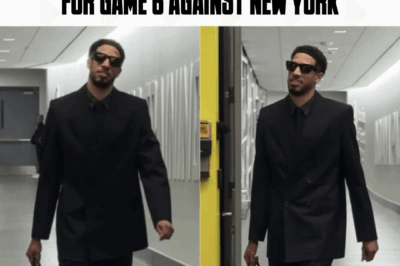 Tyrese Haliburton arrived to the arena in an all-black ‘funeral’ outfit for Game 6 against New York!