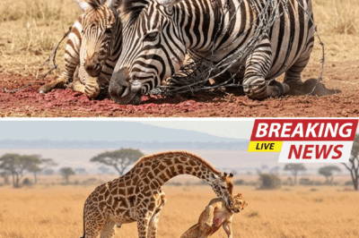 Zebra and her baby rescued from razor-sharp barbed wire