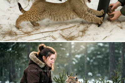 Girl Helps Crying Bobcat Escape Trap, What Happens Next Is Shocking
