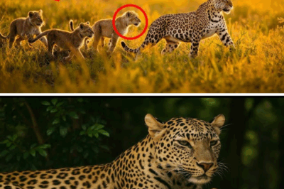 Leopard Raises Two Lion Cubs But When They Grew Up, The Impossible Happened!