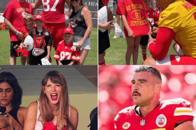 After reading a message from a young fan battling cancer, Travis Kelce did something that brought her entire family to tears.