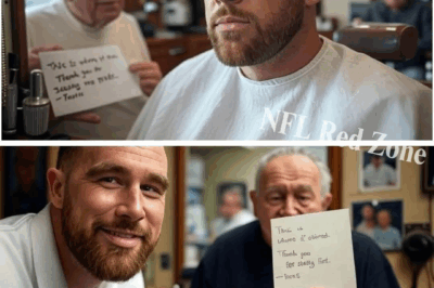 Travis Kelce helped fix the roof of a local barbershop in Cincinnati, where he got his first haircut as a kid — but he stole $50 from the old man to use to sign up for his first Bearcats football team.