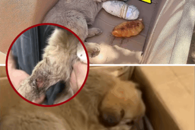 As his legs decomposed into duct tape, the poor puppy begged passersby and cried in pain
