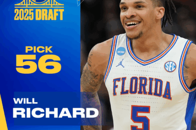 As part of a trade to be finalized at a later date, the Golden State Warriors have agreed in principle to acquire the draft rights to Will Richard, the No. 56 pick in the 2025 NBA Draft, from the Memphis Grizzlies.