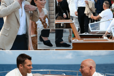 Tom Brady’s Shoes Steal the Show—Swaps Sneakers for Velvet Slippers with a Bow at Bezos’ Wedding Bash Of all the surprises at Jeff Bezos’ star-studded wedding party