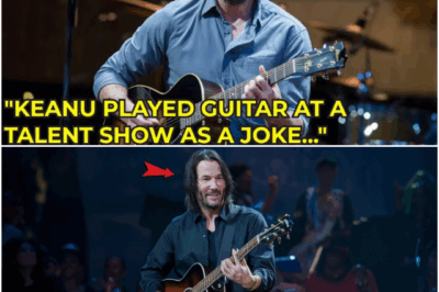 Keanu Reeves was asked to play guitar at a talent show as a joke – but his performance won him a spo