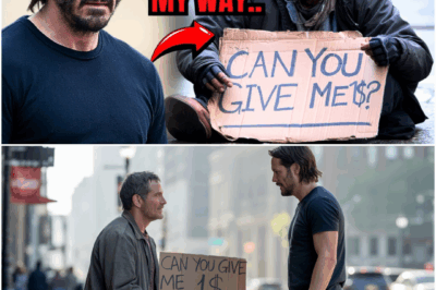 Homeless asks Keanu Reeves “Can you give me 1$” – What Keanu Reeves response is SHOCKING