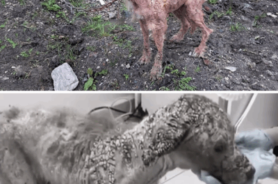 Cried loudly every time she moved – her hardened skin cracking with every step she took