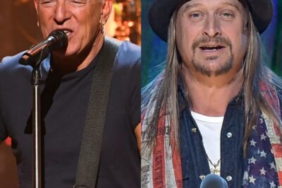 SHOCKING RIVALRY: Bruce Springsteen’s Bold Manchester Speech Draws Kid Rock’s Fiery Retort—“Stay in Europe!”