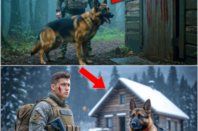 Injured K9 Dog Leads Male Veteran to a Remote Forest Cabin—What He Finds Inside Is Shocking