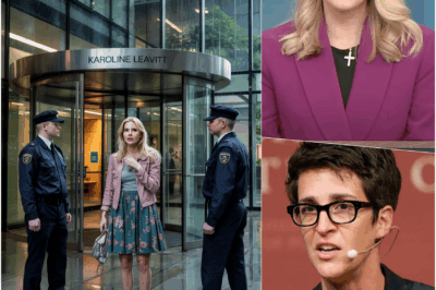 EXCLUSIVE, THIS JUST HAPPENED, Rachel Maddow CALLS SECURITY to REMOVE Karoline Leavitt After Explosive Revelation on Air—What Was Said That Shook the Entire Studio?