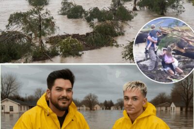 “We’re Not Just Bringing Supplies—We’re Bringing Hope.” Leaning against a truck piled high with relief boxes, Adam Lambert wiped sweat from his brow, his eyes glassy as he whispered to Oliver Gliese, “Man… these Texas families lost everything.