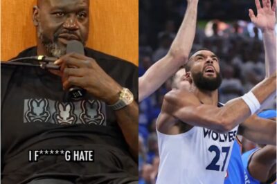Shaq’s Explosive Rant: Why He “F*ing Hates” Rudy Gobert as Feud Boils Over**