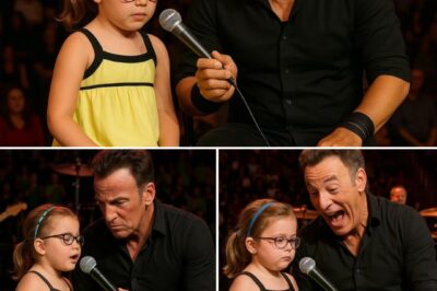 “She’s Only 4? Well, That’s Rock ’N’ Roll Royalty Right There!” Bruce Springsteen laughed through misty eyes, his voice cracking just enough to let the whole stadium feel it.