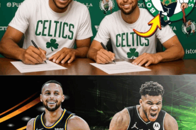 SHOCK THE NBA! The Boston Celtics are secretly planning to create the scariest superteam in history with Giannis and Stephen Curry?