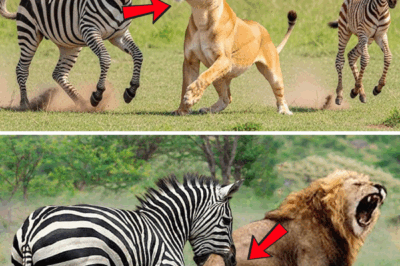 Zebra Fights Lioness to Save Her Baby, But What Happens Next Is Shocking!