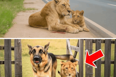 The Lion Cub Refused to Leave His Wounded Mother Lion, What Happened Next Was Heartbreaking