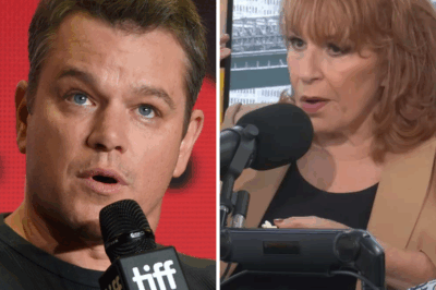 Matt Damon Kicked Off The View After Heated Argument With Joy Behar