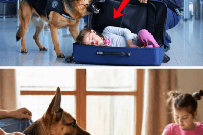 K9 Dog Barks at Suitcase in Airport — Inside Was a Missing 2-Year-Old Girl