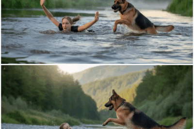 Everyone ignored her cries for help… until a German Shepherd jumped in and did the unthinkable!