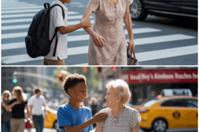 Young Black Boy Helps Elderly Woman Cross the Street, Had No Idea Her Son Was a Billionaire