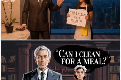 “CAN I CLEAN FOR A MEAL?” — THE BILLIONAIRE FROZE THE MOMENT HE SAW HER FACE!