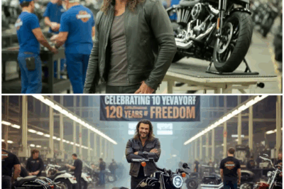 Jason Momoa visited the Harley-Davidson factory