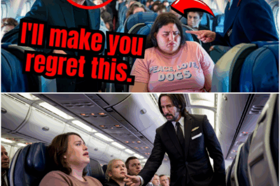 Overweight woman is MISTREATED by flight attendant – Keanu Reeves steps in and does the unthinkable