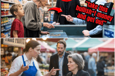 Market employee HUMILIATES old woman for buying with coins UNAWARE that Keanu Reeves is next in line