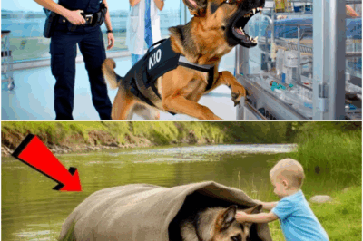 German Shepherd was Locked in a Sack and Thrown in Water -What Baby did Next Left Everyone in Teras!