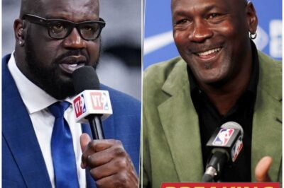 Legendary Wager! Shaq and Michael Jordan Make Shocking On-Air Bet During Bulls vs. Lakers Showdown