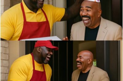 Shaquille O’Neal Hilariously Dresses as a Pizza to Surprise Steve Harvey’s Birthday After 3 Months of Secret Planning!