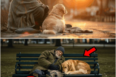 A Homeless Veteran Slept on a Park Bench with His Golden Retriever. One Night, a Stranger Stopped By