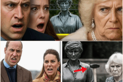 Royal Uproar: Prince William and Kate Outraged as Camilla Secretly Destroys Princess Diana’s Statue