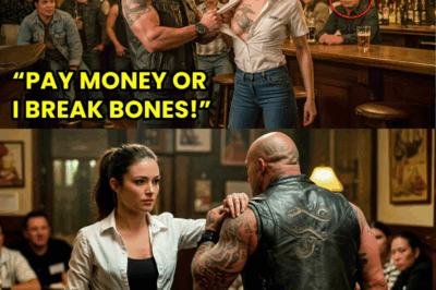 Biker’s Bold Move Backfires as Woman’s Marine Tattoo Stuns Bar into Silence