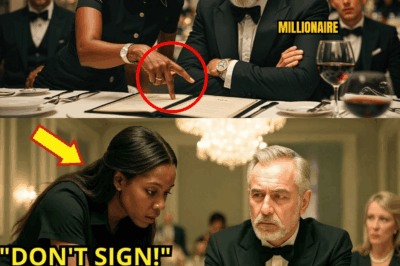 Black Waitress Warned the Billionaire: “DON’T Sign That” — Her Next Move SHOCKED the Whole Room