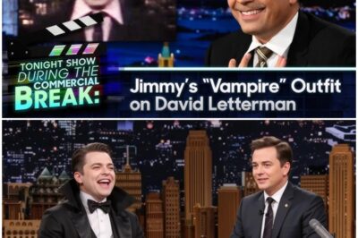Jimmy Fallon’s Vampire Collar Disaster — Humiliated on Letterman, Roasted by Heidi Klum!”
