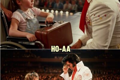 “He was the King, but that night, he looked lost.” A Little Girl Gave Elvis a Suitcase With $1M — What She Said Made Him Cry.