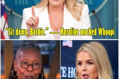 “Sit Down, Barbie” — Karoline Leavitt’s On-Air Jab at Whoopi Goldberg Backfires Spectacularly