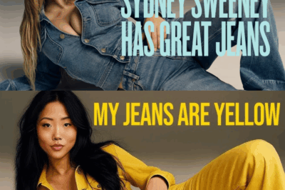MY JEANS ARE YELLOW. Sydney Sweeney’s American Eagle Ad, but ASIAN.