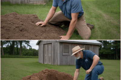 For 10 years, he ignored a strange lump of dirt near his shed, then he dug it up and immediately called 911.