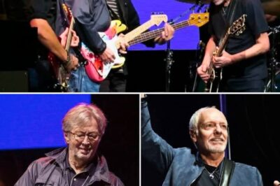 Over 20,000 Fans Erupted In Pure Awe As Peter Frampton And Eric Clapton Finally Shared The Stage At The Crossroads Guitar Festival In Dallas, Sending Shockwaves Through The Rock World.
