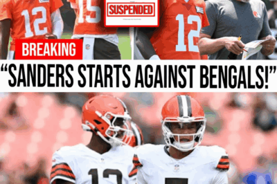 Shedeur Sanders Named Browns’ Starting QB vs Bengals—Joe Flacco Shocked, Dillon Furious!