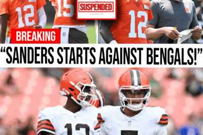 Shedeur Sanders Named Browns’ Starting QB vs Bengals—Joe Flacco Shocked, Dillon Furious!
