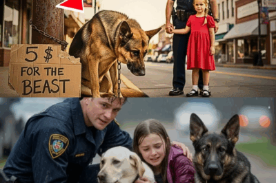 “Can I Buy That Dog, Daddy? ” She Asked Softly — The Officer Looked at the Dog… and Froze
