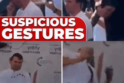 FOOTAGE POINTS to TWO MEN behind CHARLIE KIRK moments before his ASSASSINATION: SEEN MAKING GESTURES