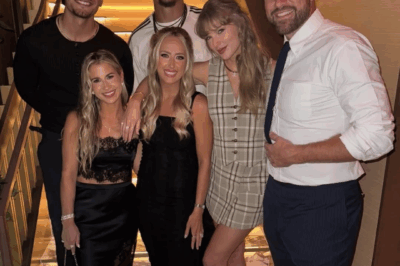 Brittany Mahomes, Taylor Swift, Travis Kelce, and Kane Brown stun in new photo together.
