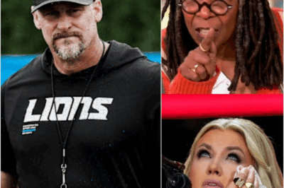 “Sit down, Barbie.” — Whoopi Goldberg suddenly lashed out at Erika Kirk, calling her a “T.R.U.M.P puppet” live on air. But just minutes later, before Erika could even respond, Detroit Lions head coach Dan Campbell spoke up — not to tear her down, but to defend her.