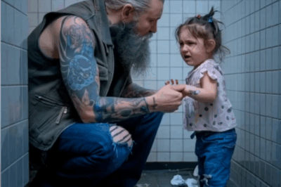 Bruised Six-Year-Old Pleads With Fearsome Biker to Rescue Her From Abusive Stepfather